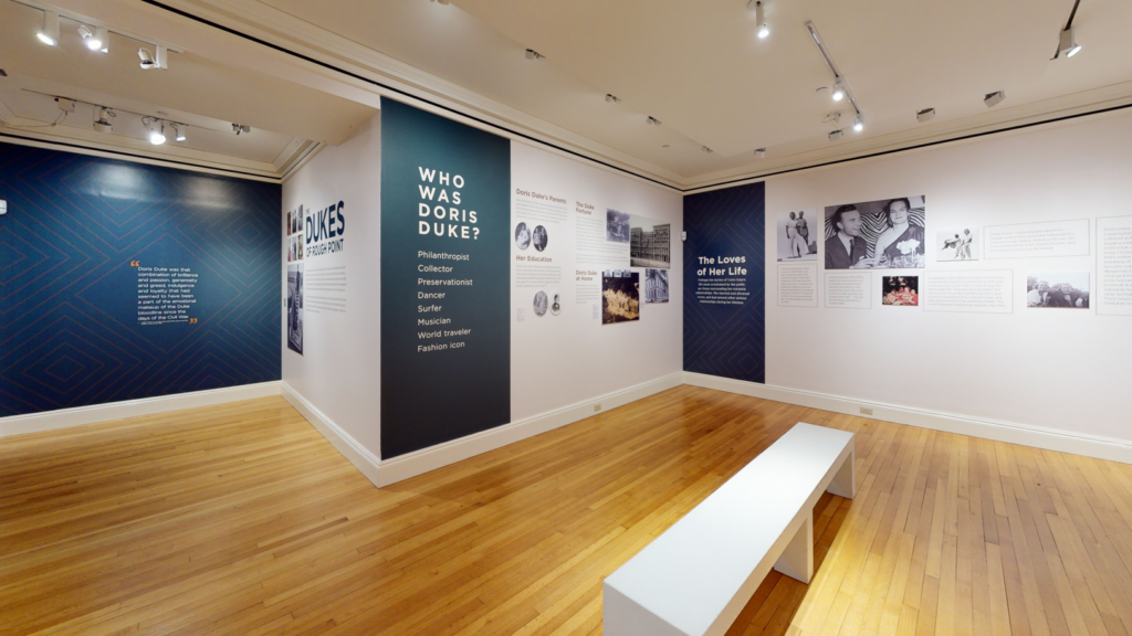 "Who was Doris Duke?" display