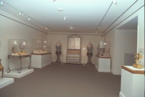 Floor display of different types of room decorations